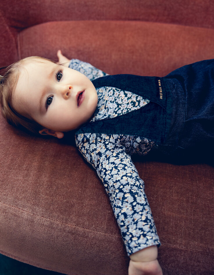 2-in-1-Set für Mädchen mit T-Shirt und Jeanskleid-1