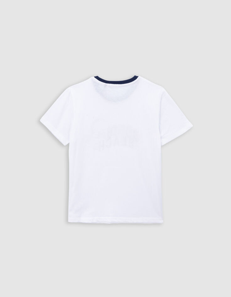 Wit T-shirt biokatoen strepen-vliegers jongens-3