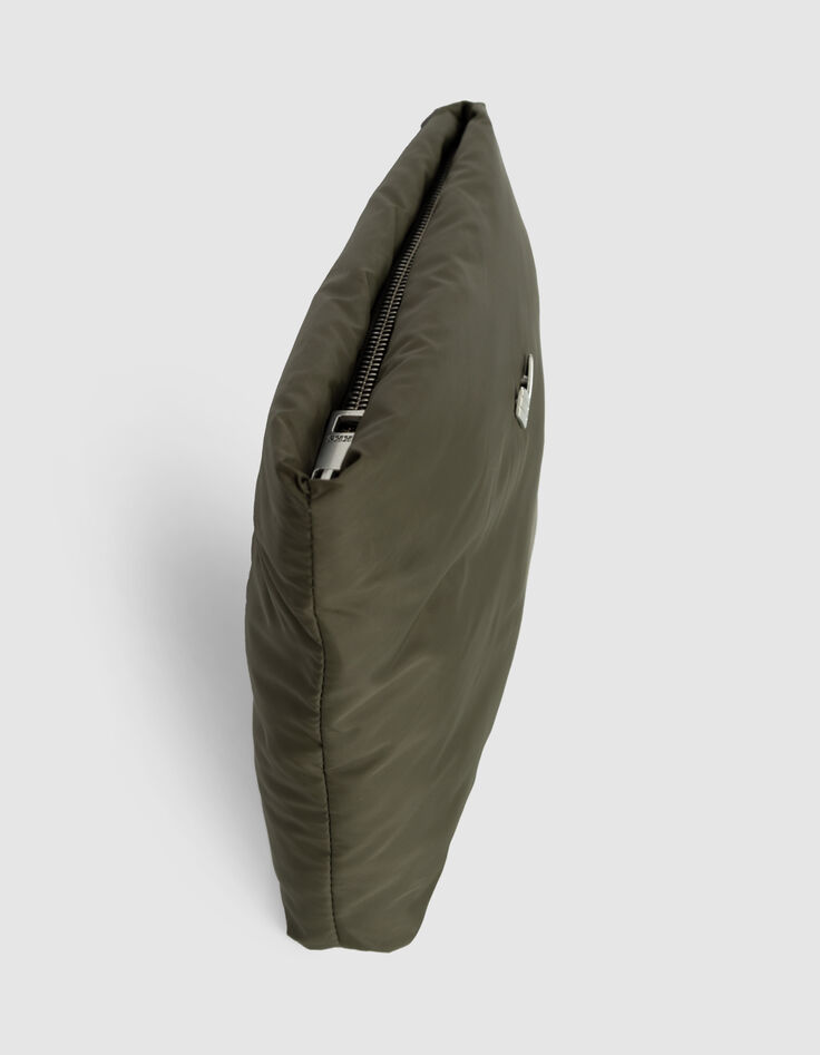 Pochette kaki nylon matelassé Femme-2