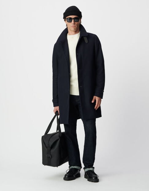 Trench marine avec parementure amovible Homme - IKKS