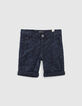 Bermuda navy motif camouflage garçon -1
