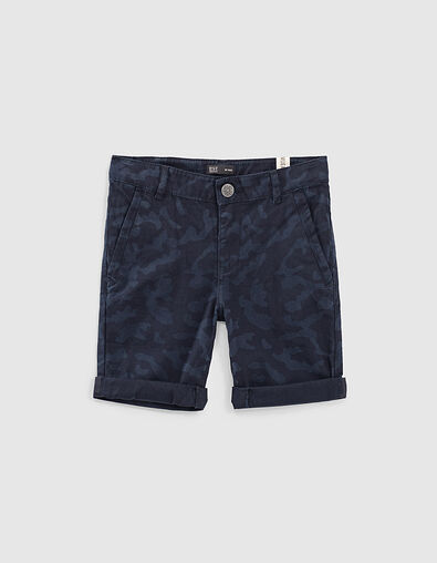 Bermuda navy motif camouflage garçon  - IKKS