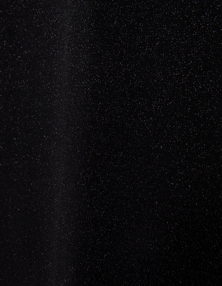 Pure Edition - Jersey negro punto lana purpurina hombre-8