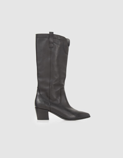 Zwarte laarzen cowboystijl Dames - IKKS