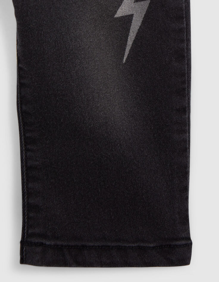 Upcycling-Jeans, Grau, geprägtes Logo, Blitz, Baby, Jungen-4