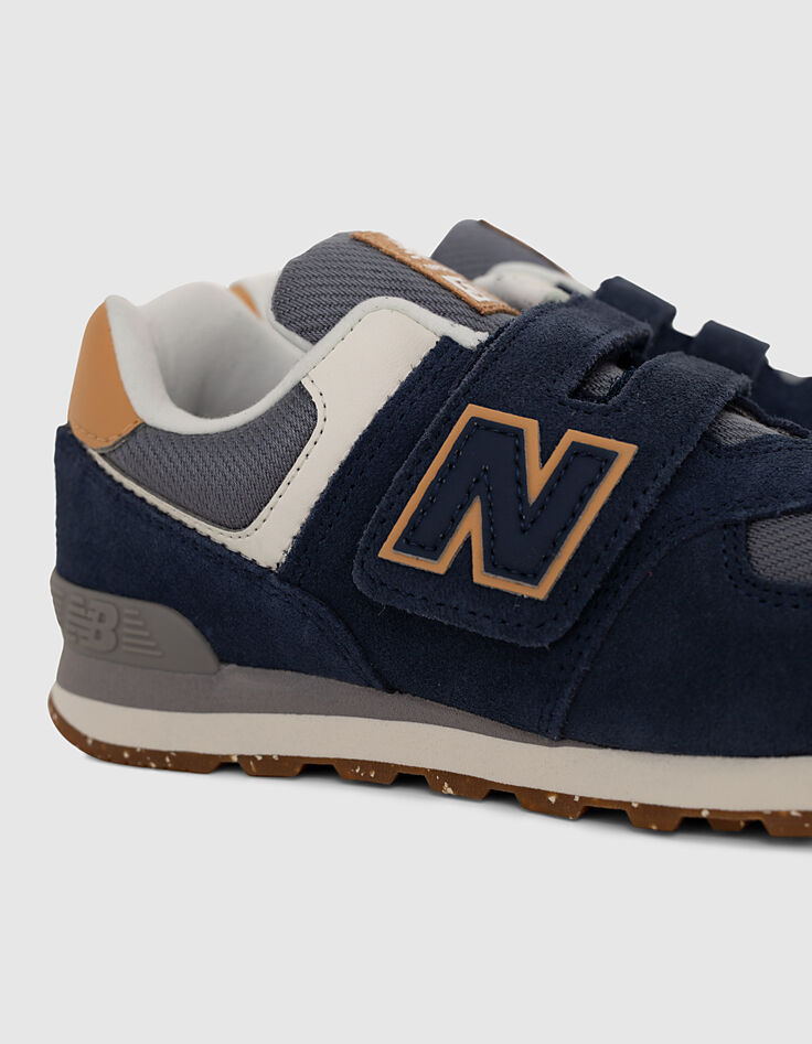 Blaue und camelbraune Jungensneakers NEW BALANCE® 28-34-7