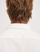 Weißes SLIM-Herrenhemd mit STAIN-PROOF-Finish-2