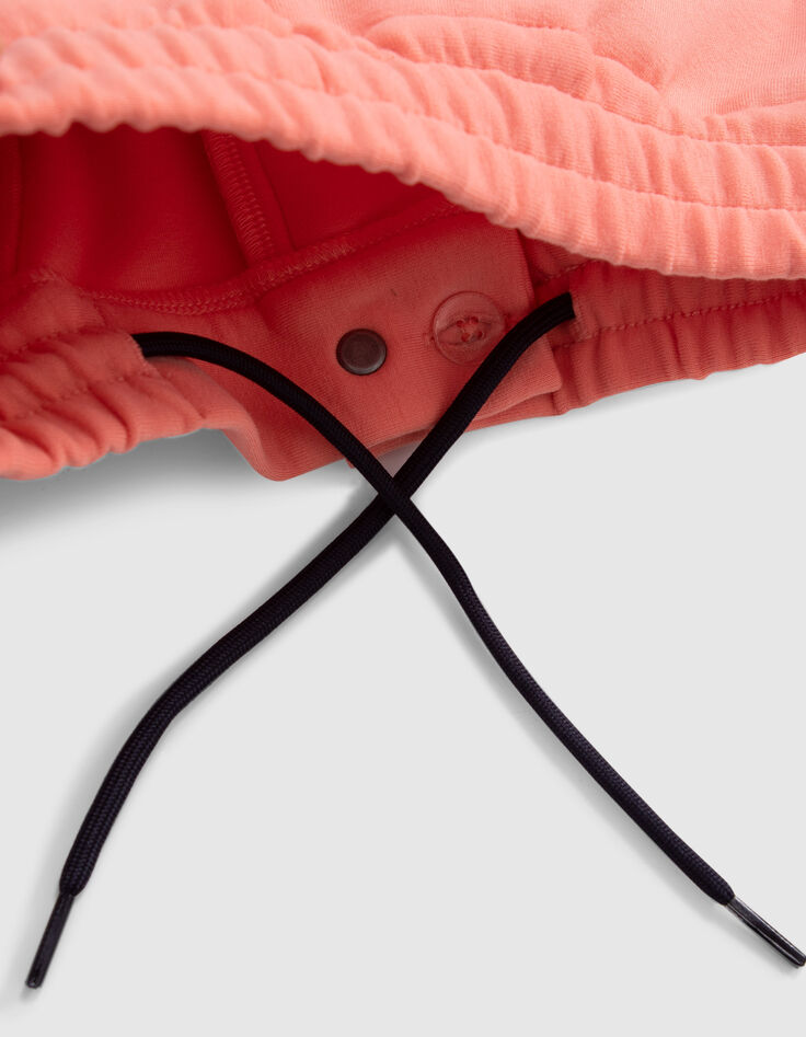Bermudas naranja felpa techfleece niño-7