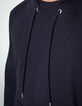 Sudadera azul oscuro ecológico capucha Hombre-4