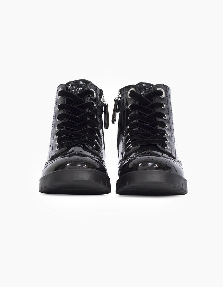 Girls' black ankle boots-6