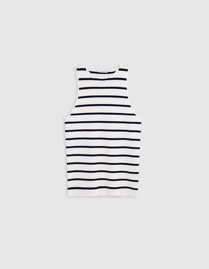 T-shirt Marinière sans manches femme-6