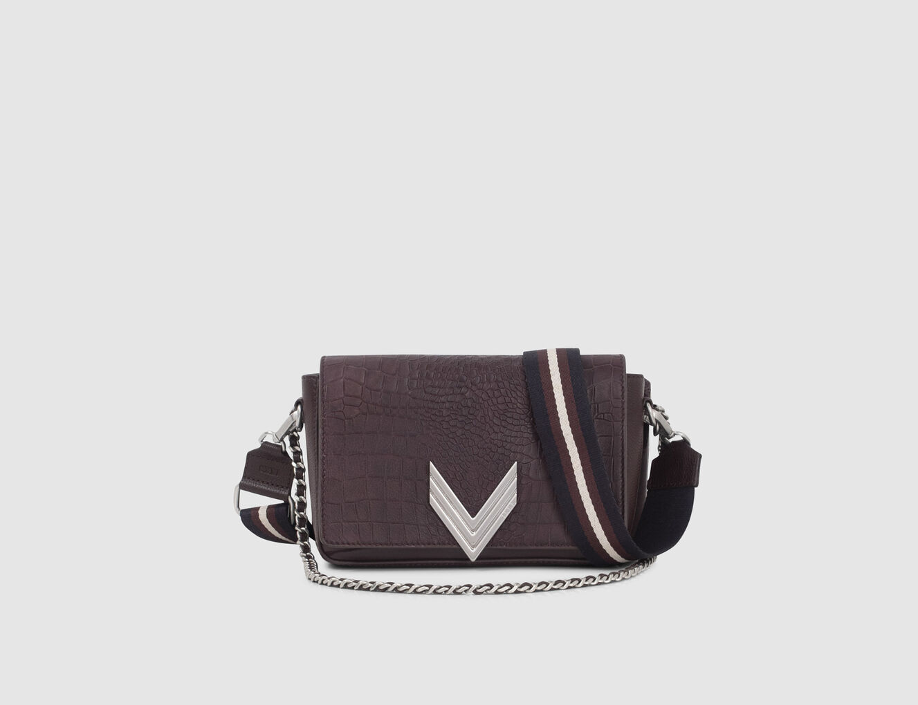 Le 111 TRINITY SCHOOL bordeaux cuir embossé python Femme - IKKS-1