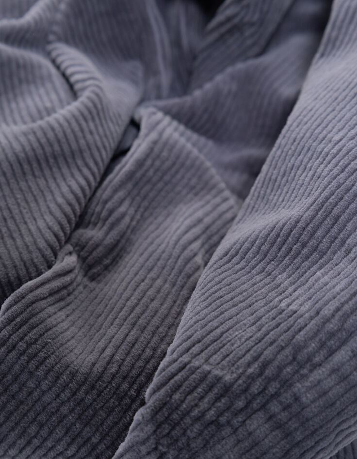 Blaue Loose-Jungenchinohose Rippstrick-6