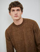 Pull tabac tricot effet mousseux Homme-1