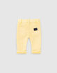 Hellgelbe Jeans mit Naht vorne für Babyjungen-2