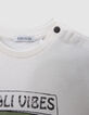 T-shirt gris paysage balinais bébé garçon-5