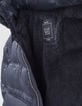 Boys’ navy mixed-fabric padded jacket with Way monogram-5