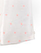 T-shirt blanc jacquard fluo col élastiqué fille-5