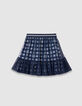 Falda azul marino bimaterial tul Harry Potter niña-3