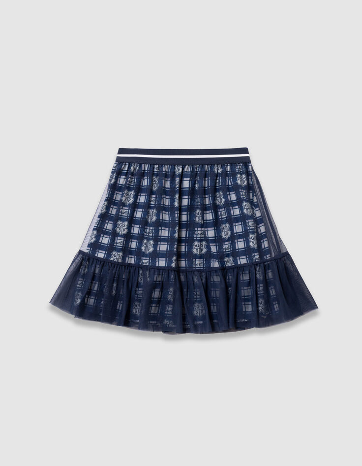 Falda azul marino bimaterial tul Harry Potter niña-3 Falda azul marino bimaterial tul Harry Potter niña-3