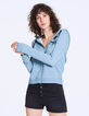 Sweat à capuche bleu visuel Los Angeles femme-2