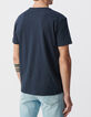 Inktblauw T-shirt De Essential biokatoen ronde hals Heren-3