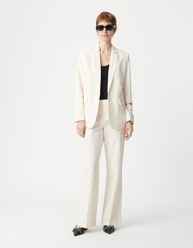 Americana de lino y algodón crudo para Mujer - IKKS