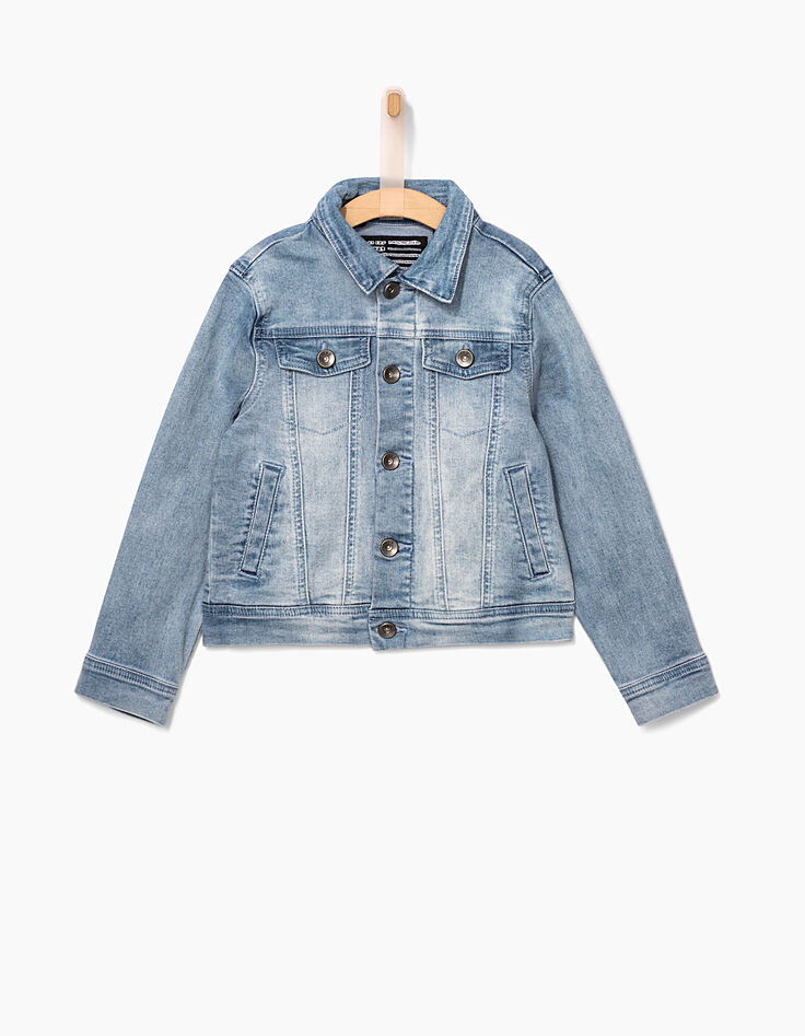 Jungen-Jeansjacke mit Sweatkapuze-3