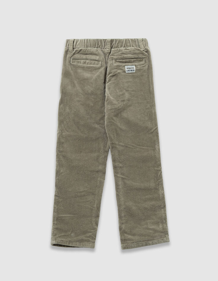 Boys’ khaki corduroy loose chinos-3