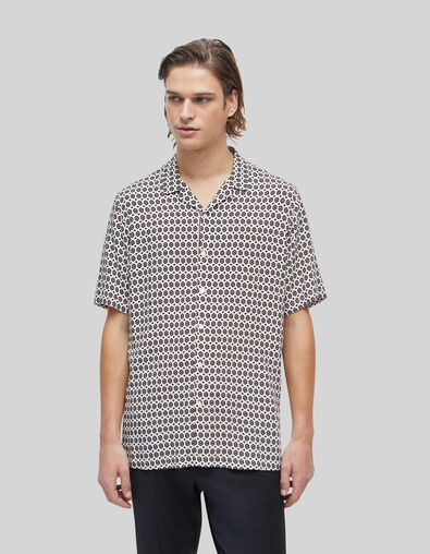 Pure Edition – Men’s mini retro LENZING™ ECOVERO™ shirt - IKKS