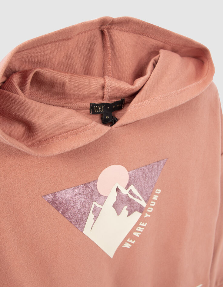Terracotta sweater opdruk berg meisjes-5