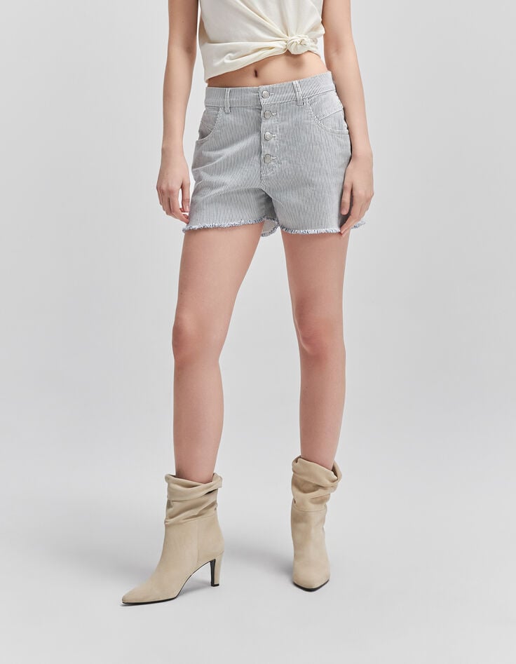 Shorts vaqueros waterless blancos rayas azules-2 Shorts vaqueros waterless blancos rayas azules-2