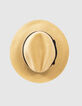 Chapeau d'été en raphia coloris naturel femme-3