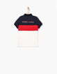 Polo tricolore broderie Sunny Vibes dos garçon-4