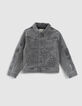 Chaqueta vaquera gris capucha extra&iacute;ble ni&ntilde;o-3
