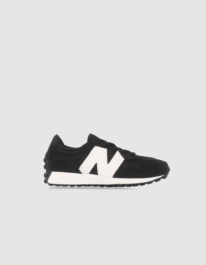 Girls’ black New Balance 327 trainers