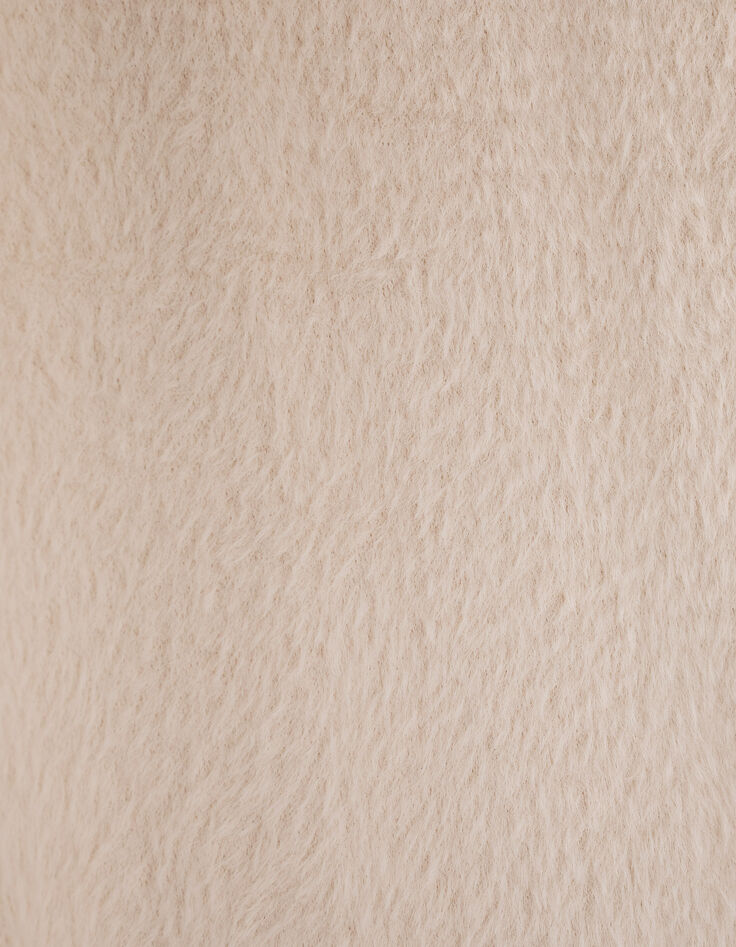 Gebroken witte jurk zachte tricot meisjes-6