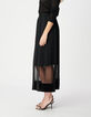 Jupe pliss&eacute;e en tulle noire Femme-5