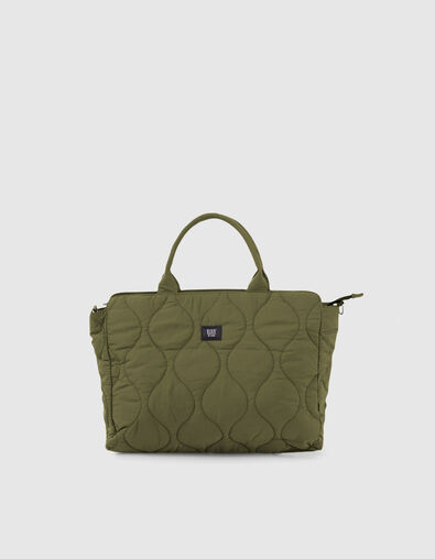 Girls’ bronze quilted tote bag - IKKS