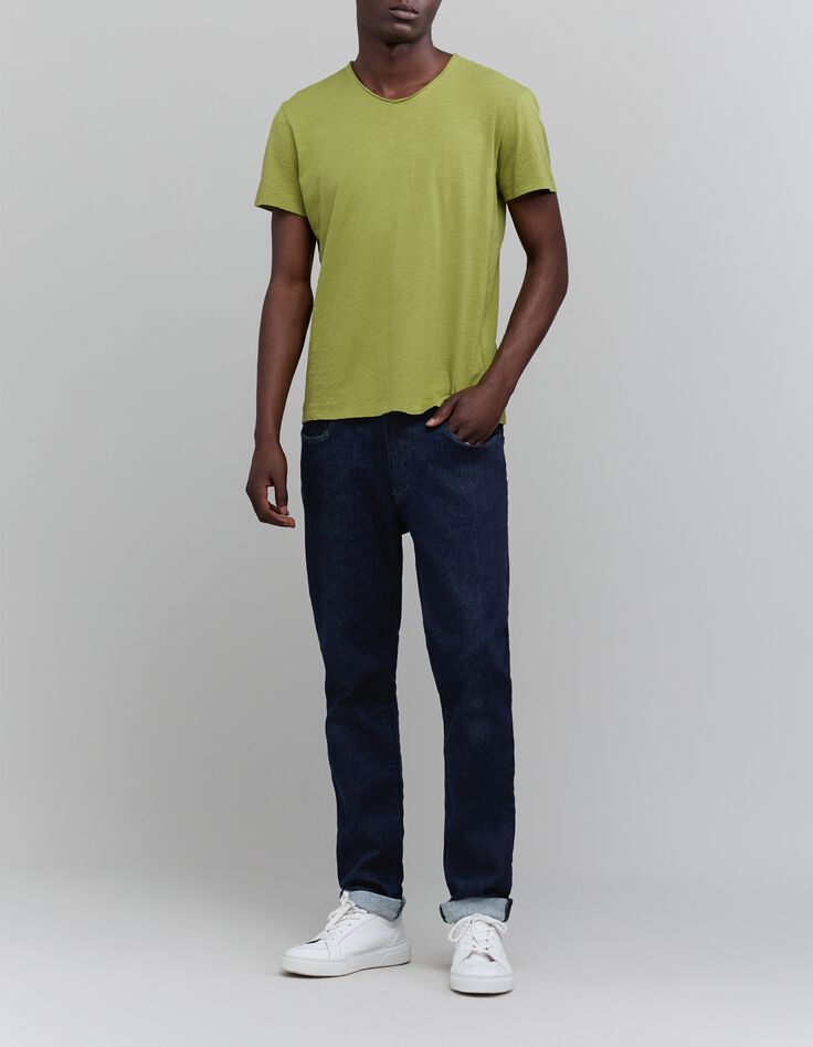 T-shirt De Essential mousse biokatoen V-hals Heren-6