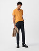 Polo REGULAR cúrcuma algodón flameado hombre-1