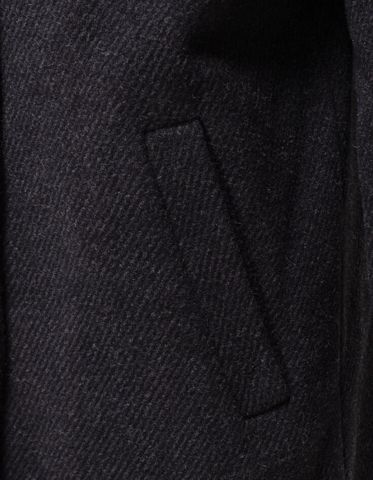 Manteau long gris esprit surchemise I.Code-8