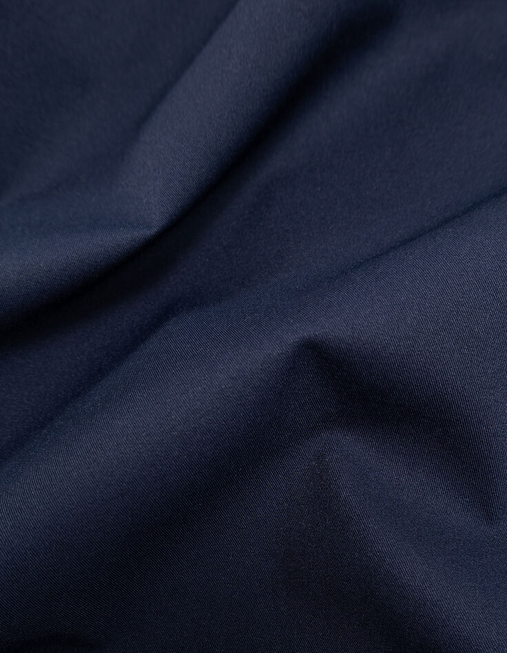 Marineblauwe parka WATERPROOF nylon Heren-8