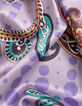 Marshmallow sjaal maxi kasjmierprint Dames-7