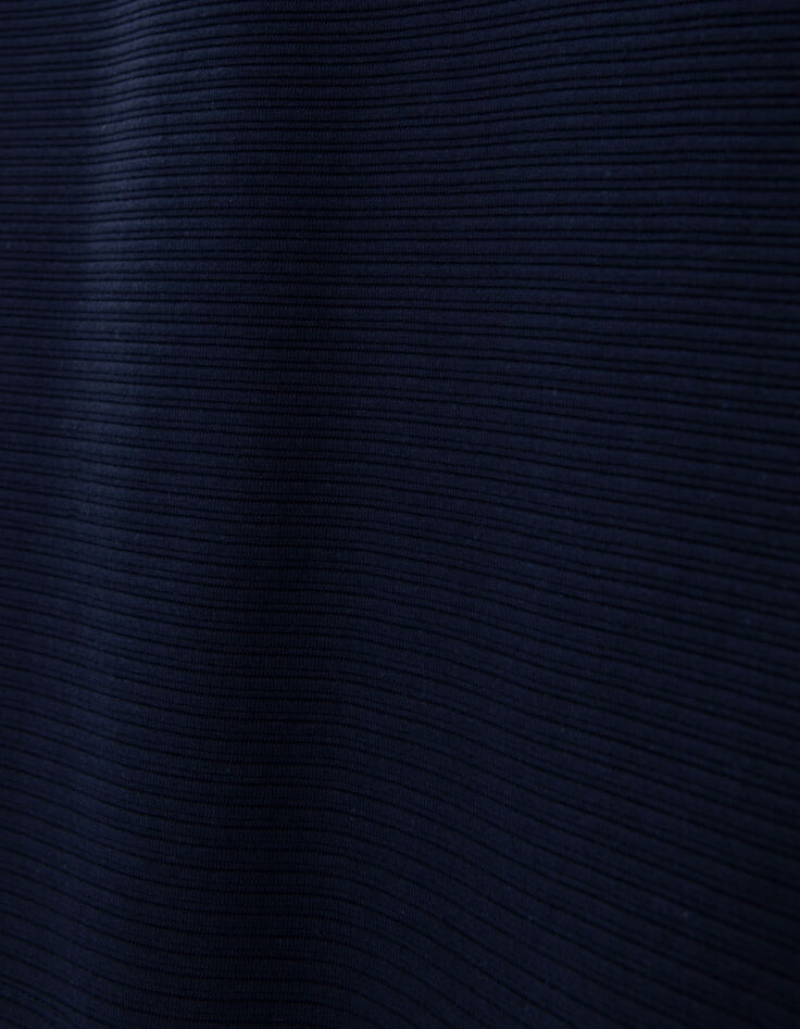 Herren-Shirt indigo Streifen Relief lange &Auml;rmel-6