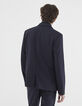 Veste marine knitlook à parmenture URBAN LAB Homme-3