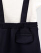 Ensemble robe navy et tee-shirt écru bébé fille-6