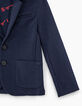 Navy tricot colbert jongens-4
