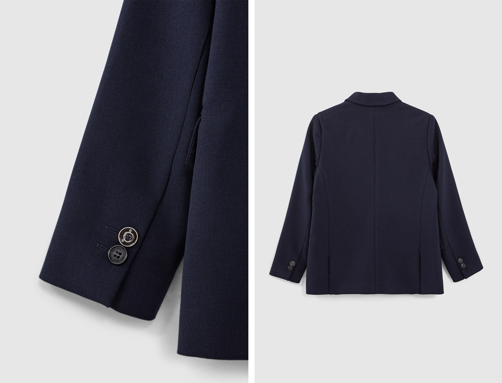 Unisex navy double breasted Gender Free blazer IKKS