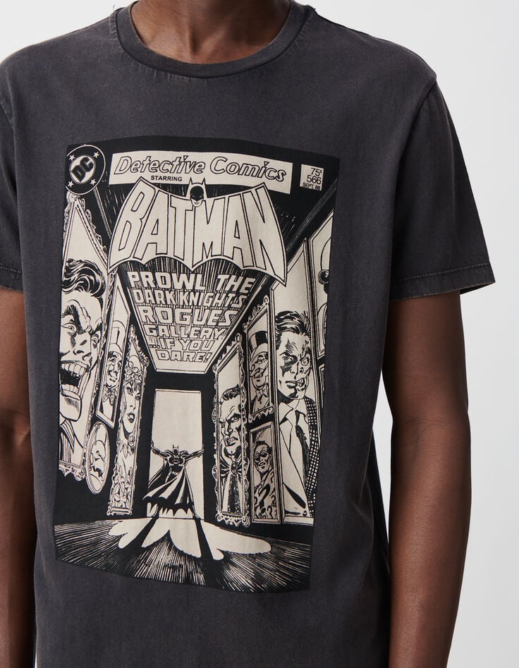 Graues Herren-T-Shirt, Comic-Motiv IKKS x BATMAN-4